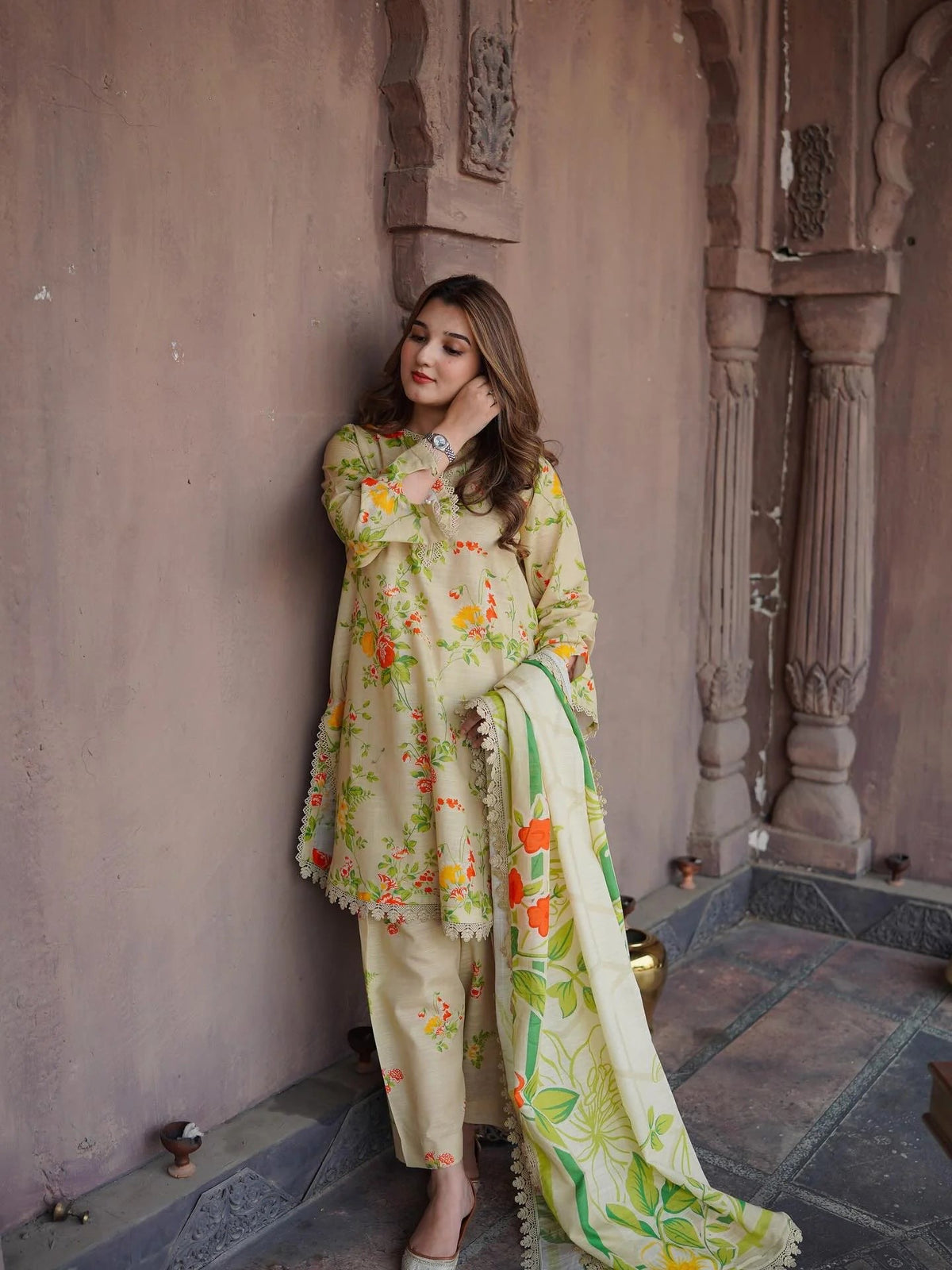 ANEELA SKIN MULTI DIGITAL LAWN