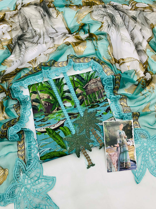 MB BEACH PRINT LUXURY LAWN