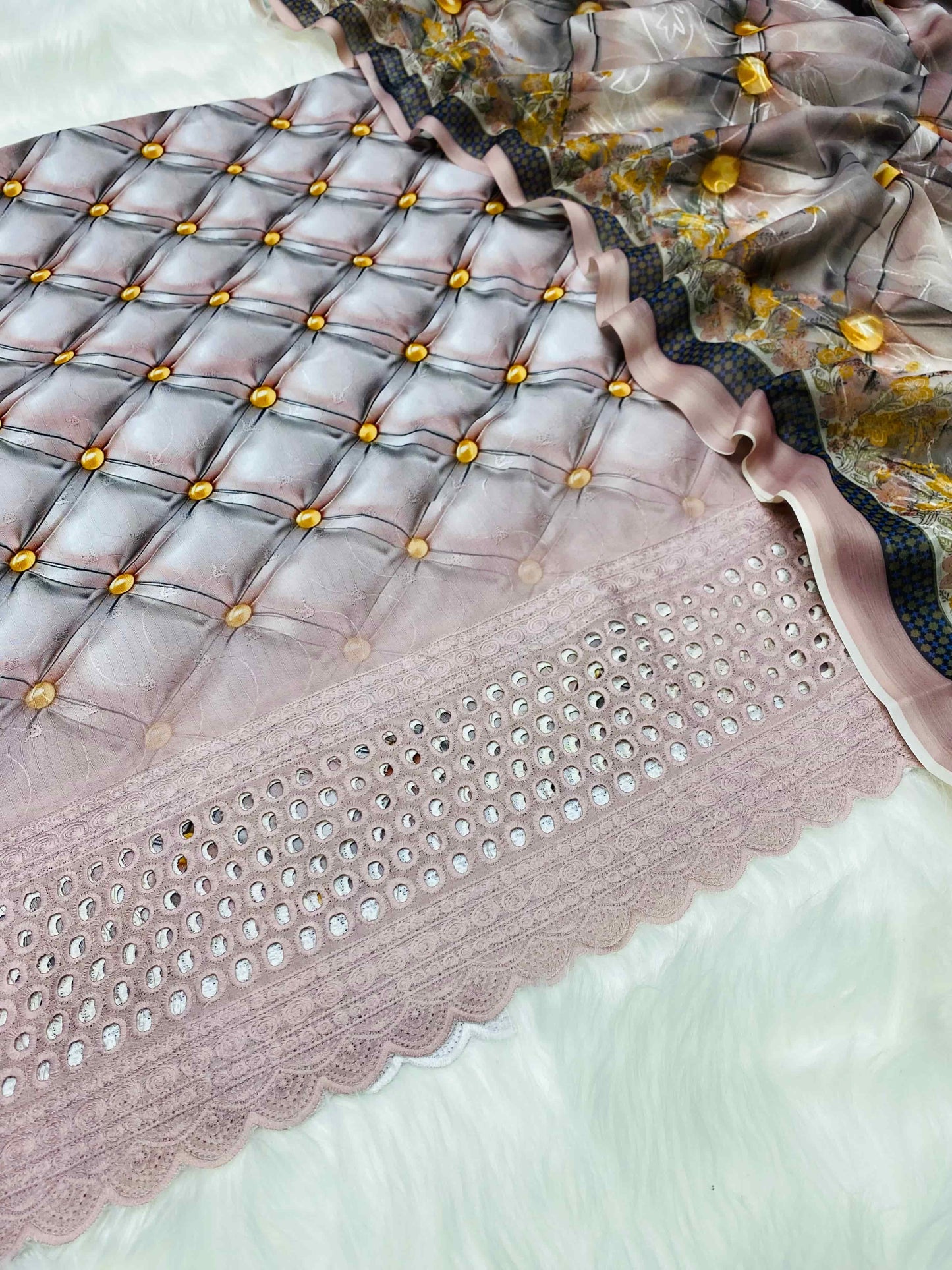BANA DORA PINKISH CHCIKEN KARI LAWN