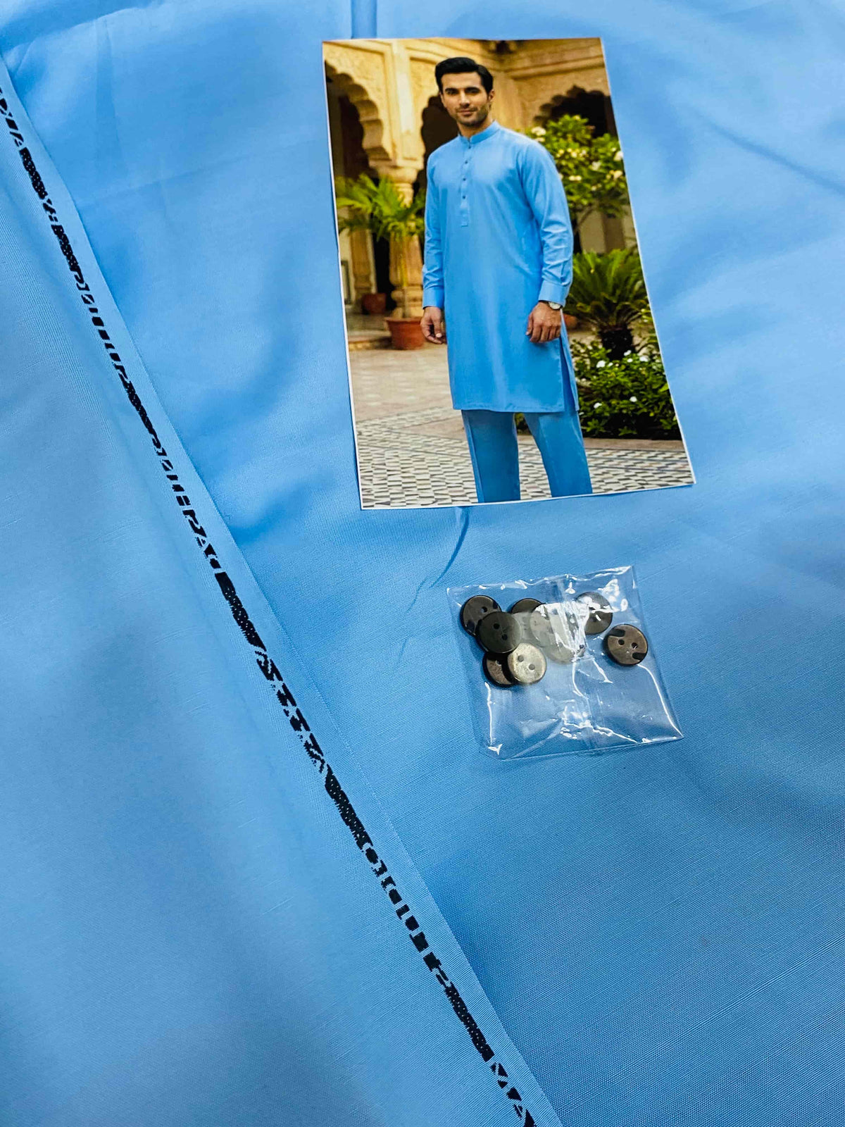 PREMIUM WASH N WEAR SKY BLUE BOSKI