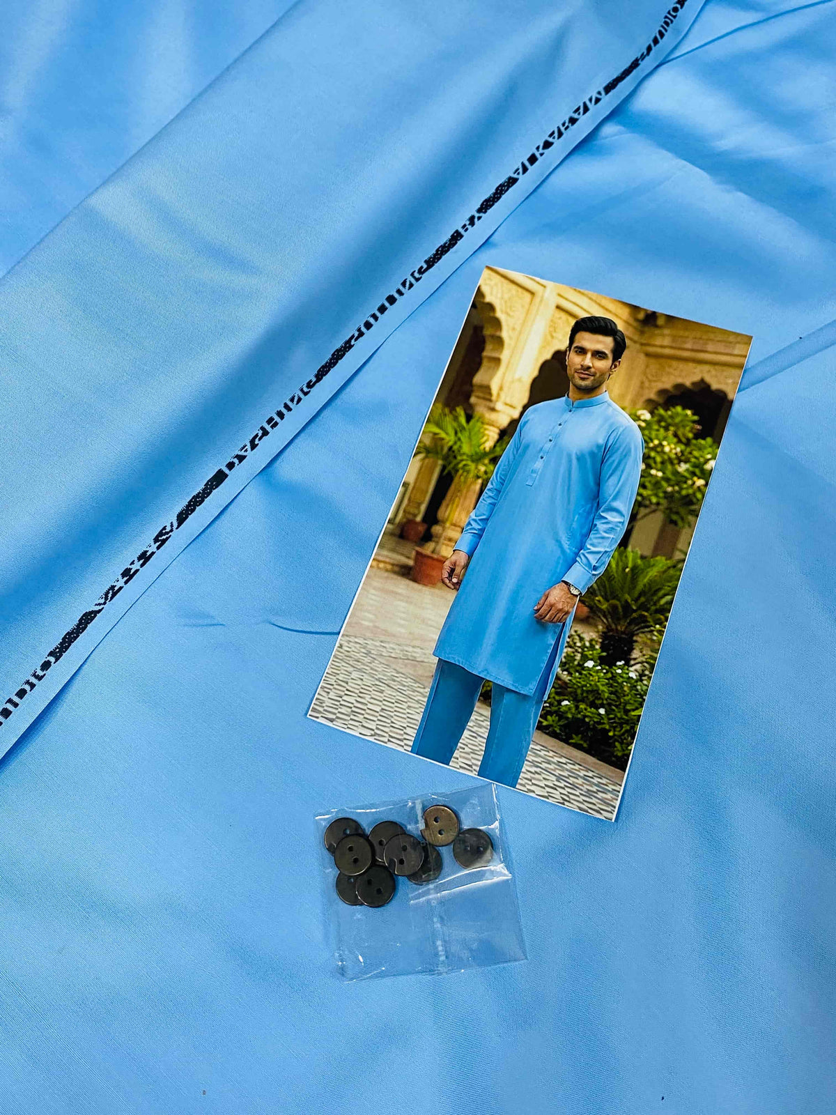 PREMIUM WASH N WEAR SKY BLUE BOSKI