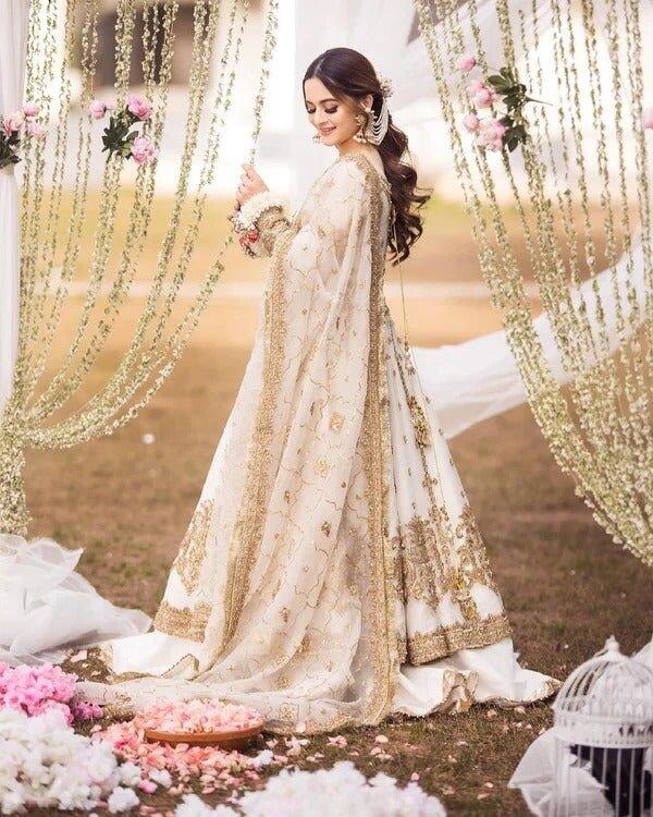 aiman khan engagement dress price WHITE – RHH FABRICS aiman dress on minal wedding Bridesmaid Dress, Navy infinity fall-focus Option:Suit + Slim White Shirt and Tie