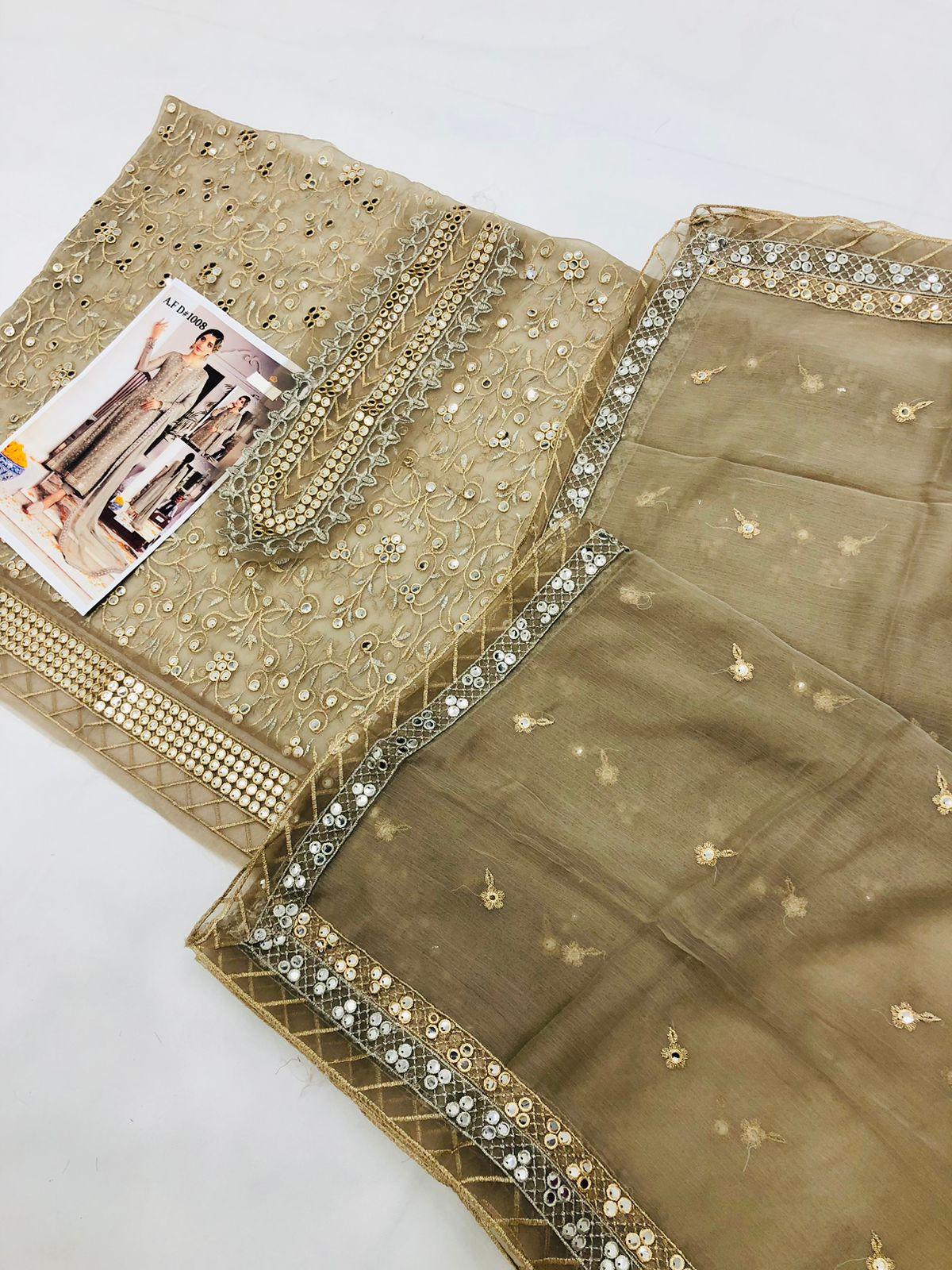 AJ BEIGE SHAFOON - SR FABRICS