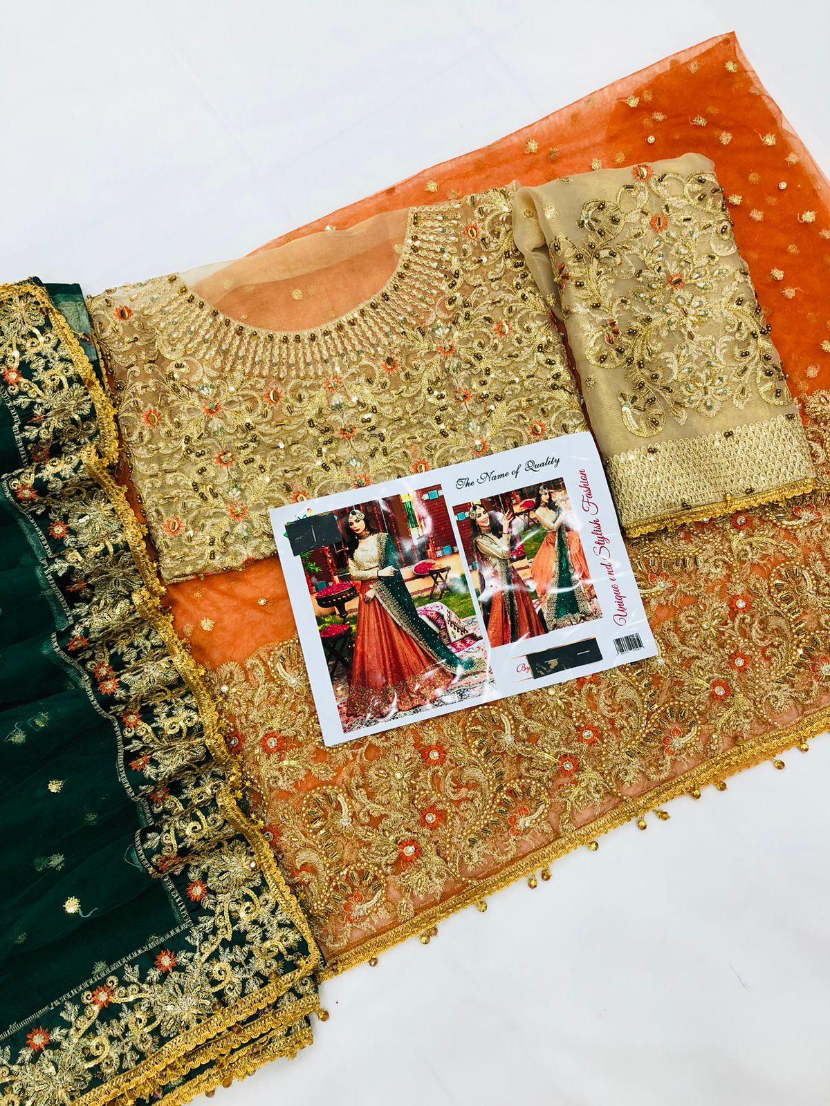 AYESHA ORANGE - SR FABRICS