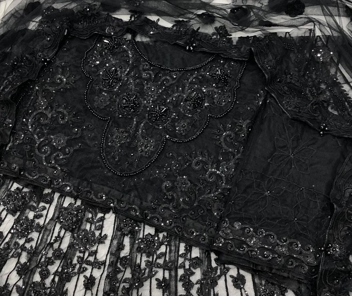 BLACK BEAUTY NET MAKSI - SR FABRICS