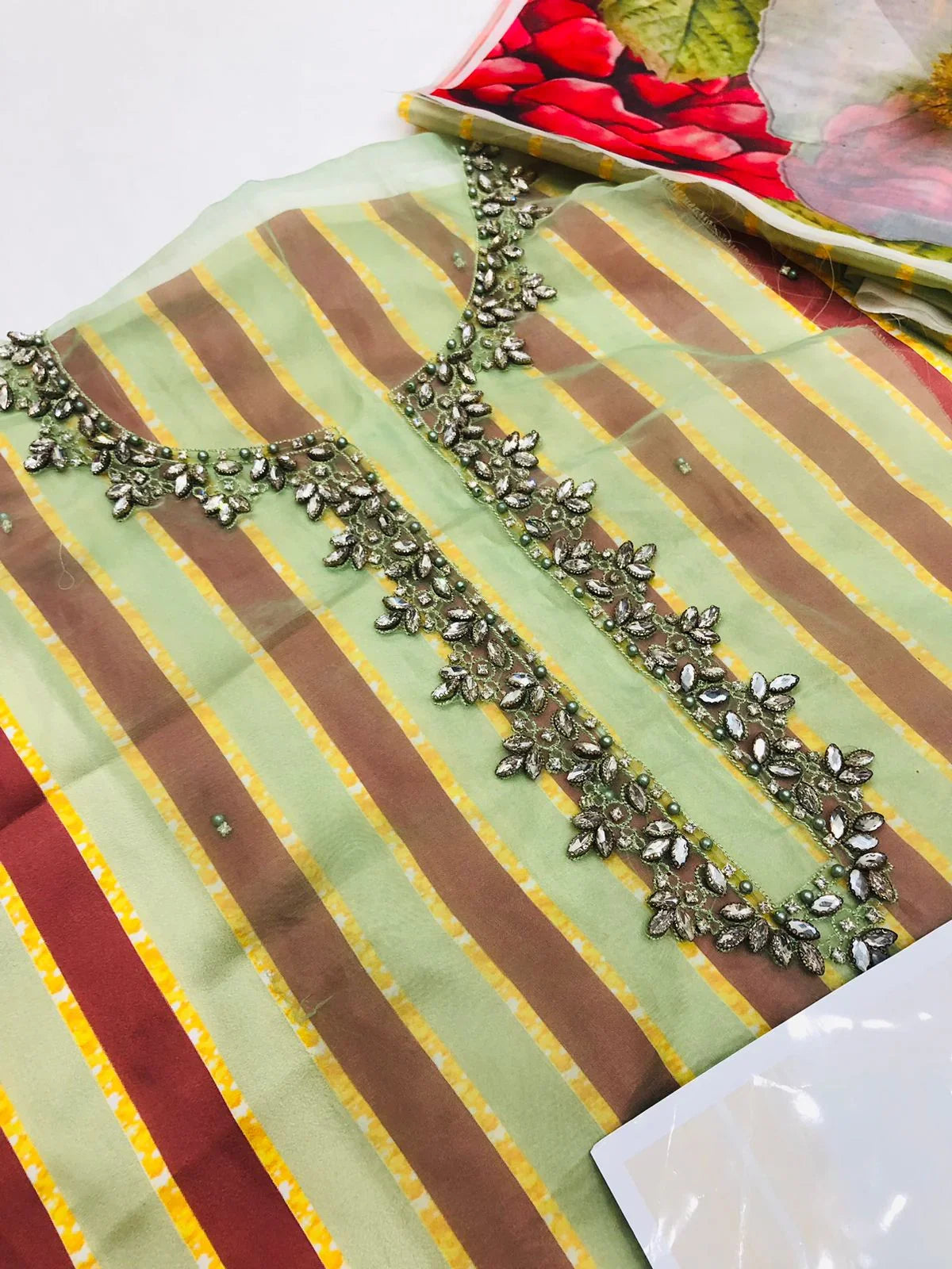 LULUSAR SILK OLIVE 3PC - SR FABRICS