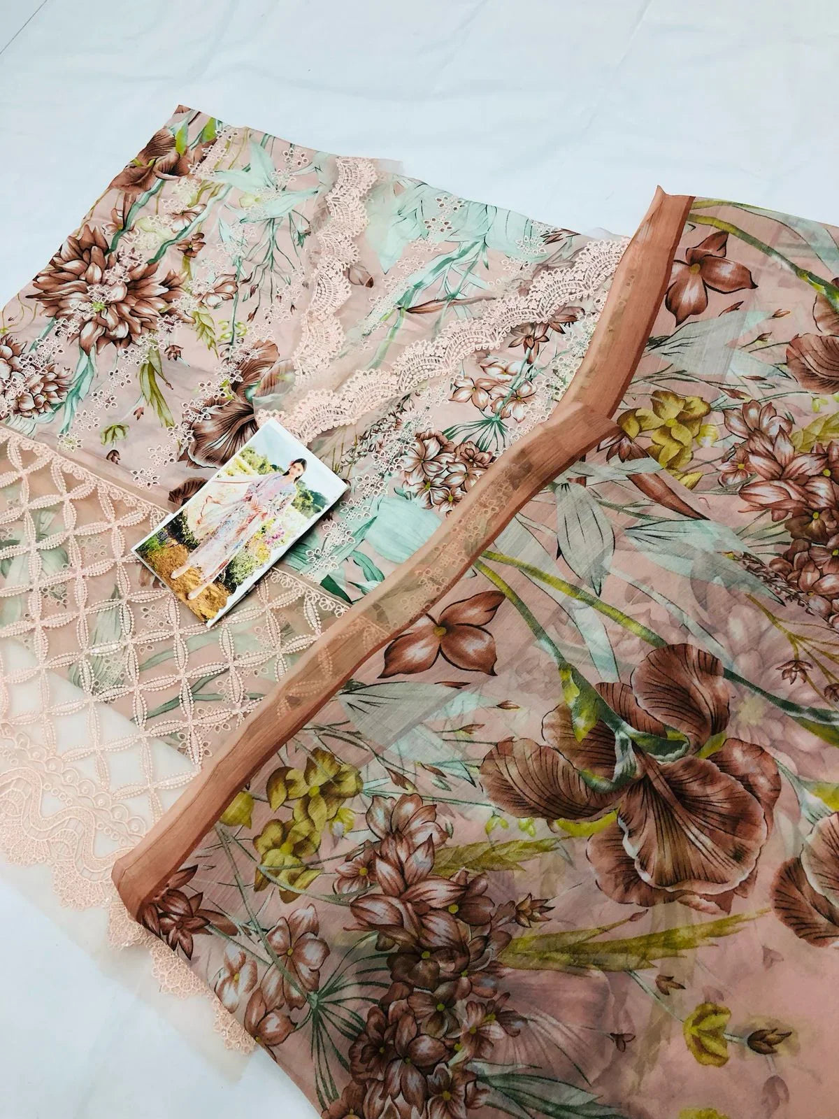 MB P - PEACH CHICKEN KARI LAWN - SR FABRICS