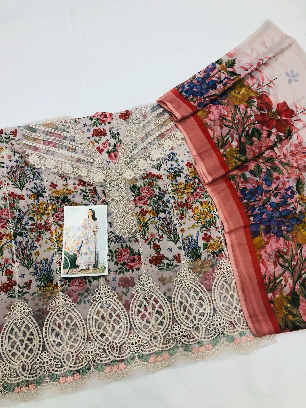 MB TEA PINK 7A LAWN - SR FABRICS