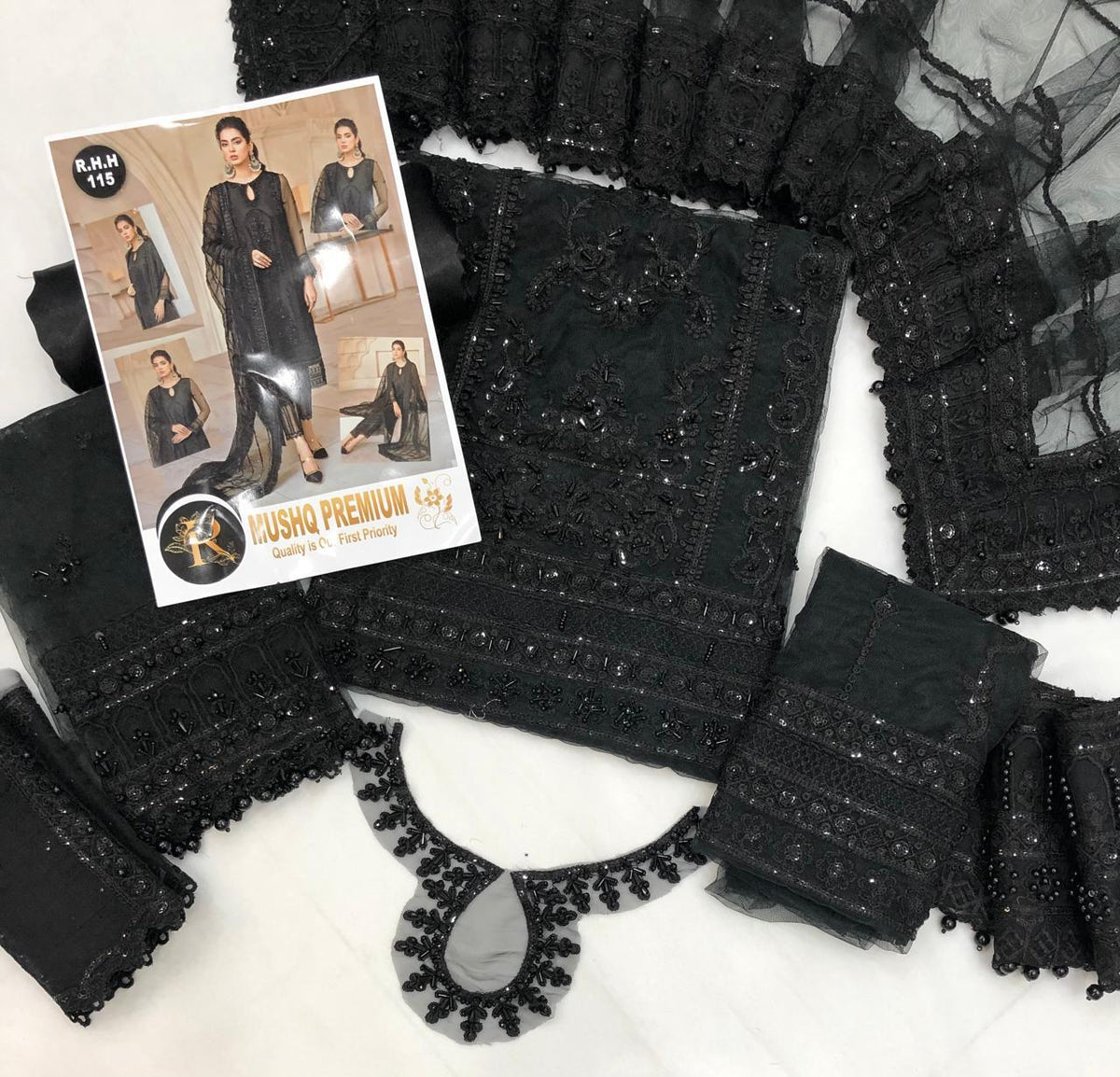 MUSHQ BLACK - SR FABRICS