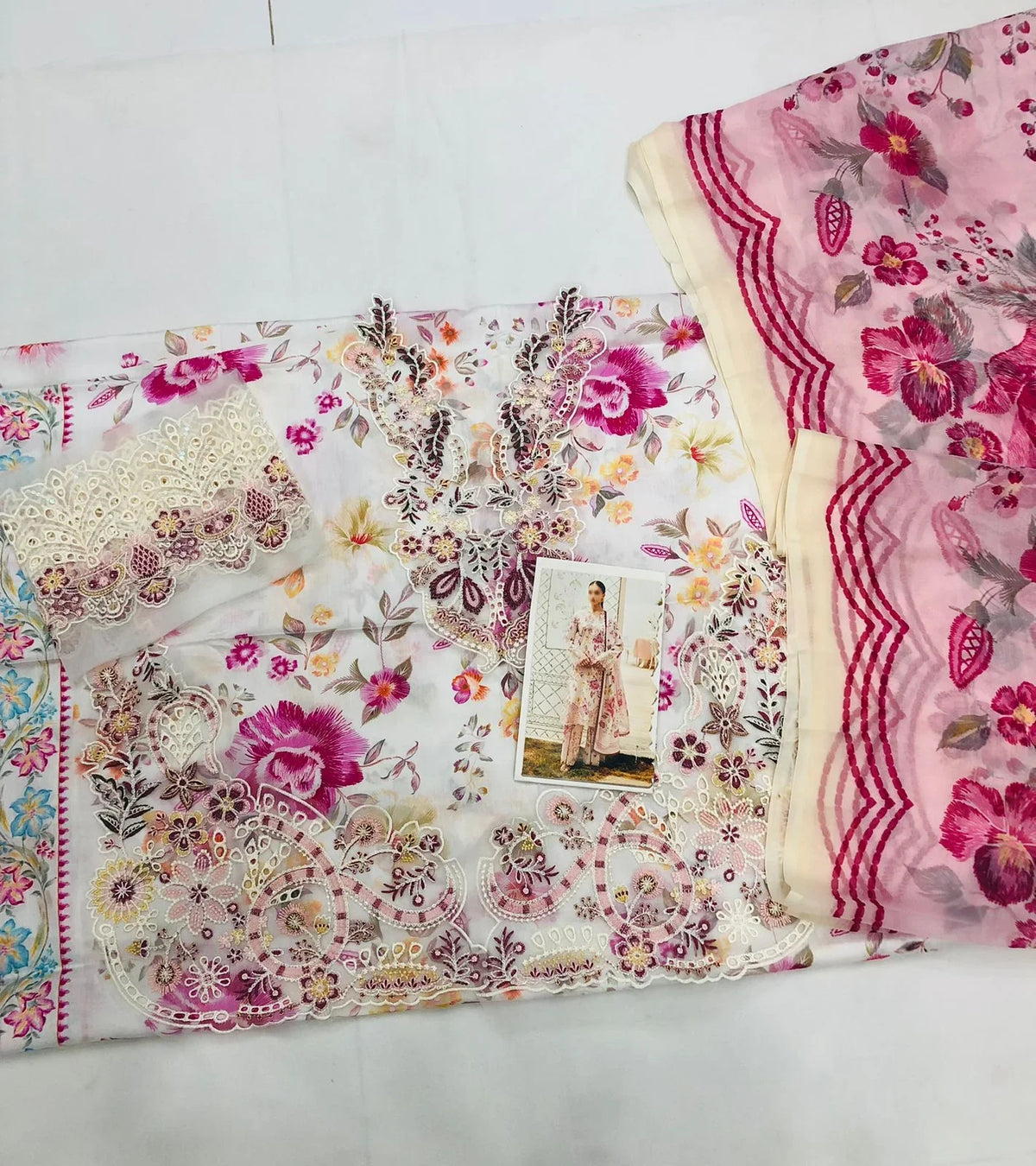 RAMSHA OFF - WHITE DIGITAL LAWN - SR FABRICS
