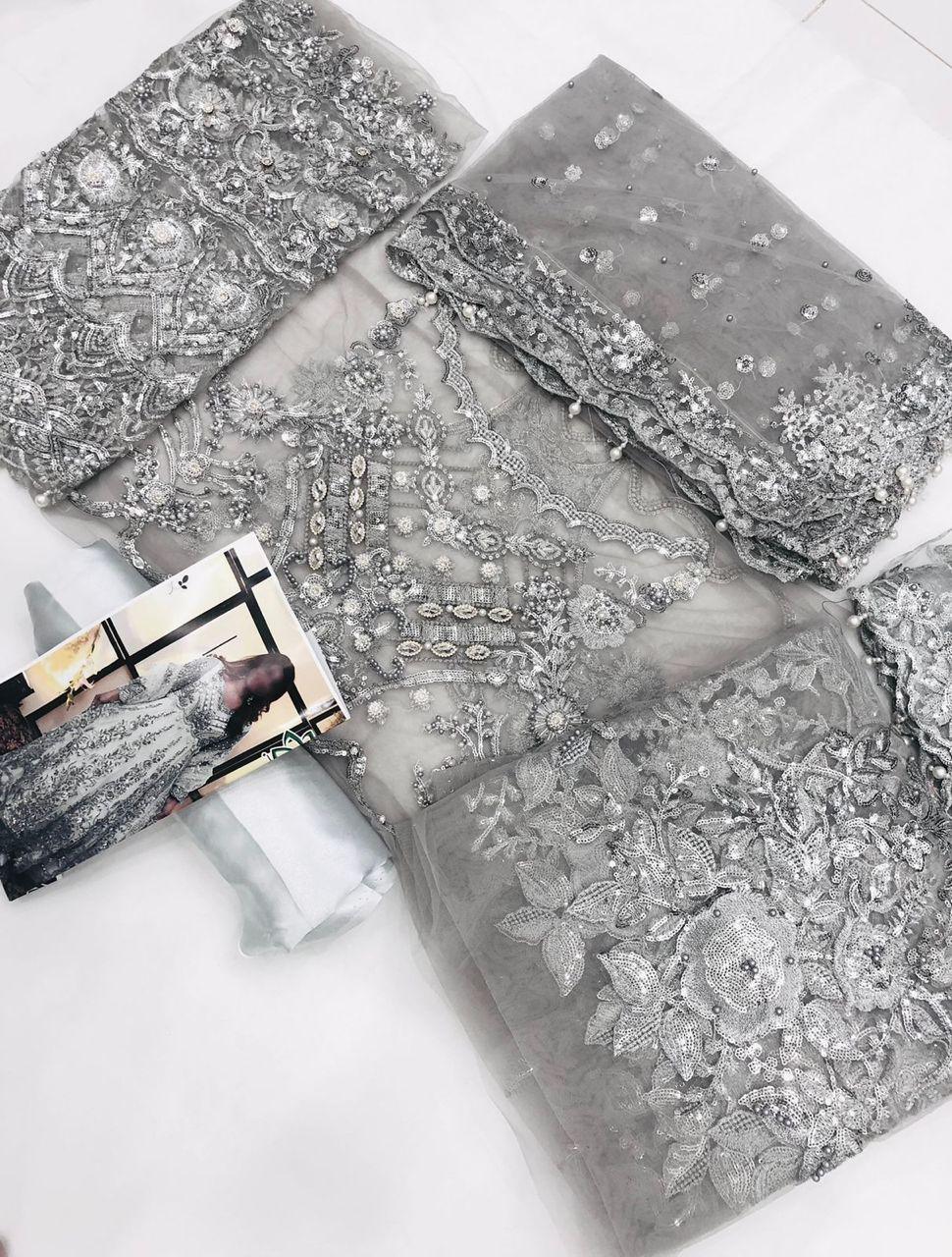 STEEL GREY MADIHA - SR FABRICS