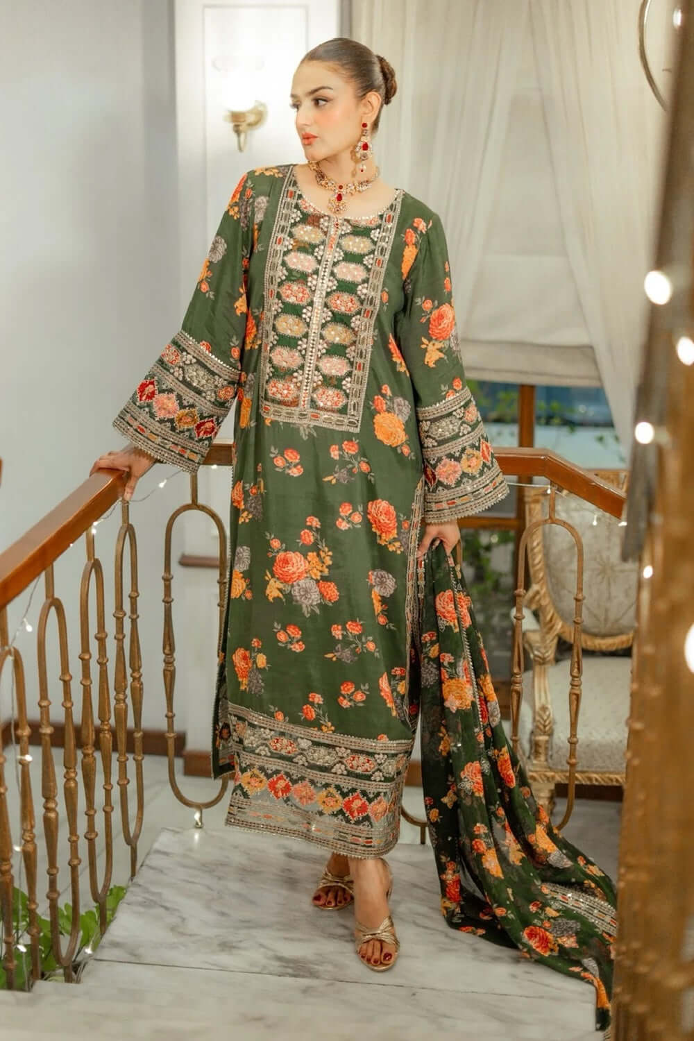 ANEELA GREEN LUXURY LAWN