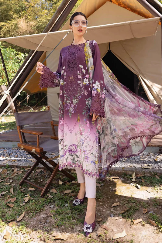 SWISS LAWN PURPLE 3 TONE
