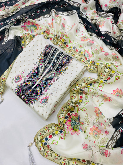 MB CREAM BEATS LUXURY CHINA SILK