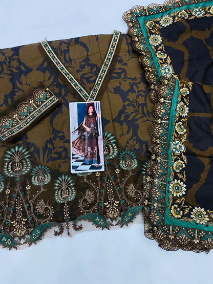MB CHOCOLATY LAWN DUPATTA