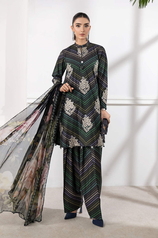 MB ZIG ZAG EMBROIDERED LAWN