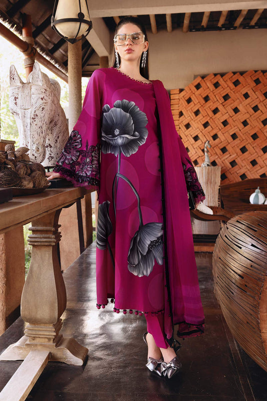 MB PURPLE GULAB LAWN