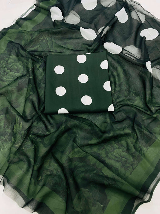 SWISS LAWN FULL GREEN POLKA