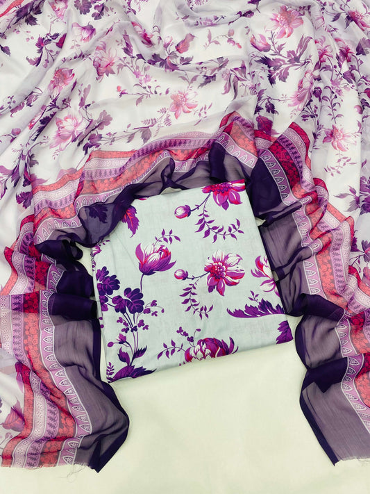 PURE LAWN ANEELA PURPLE