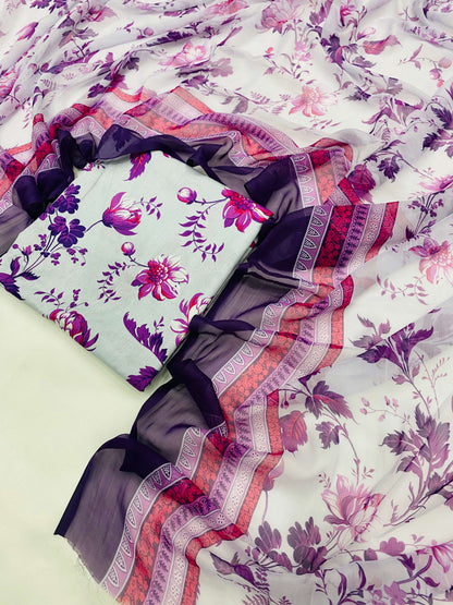 PURE LAWN ANEELA PURPLE