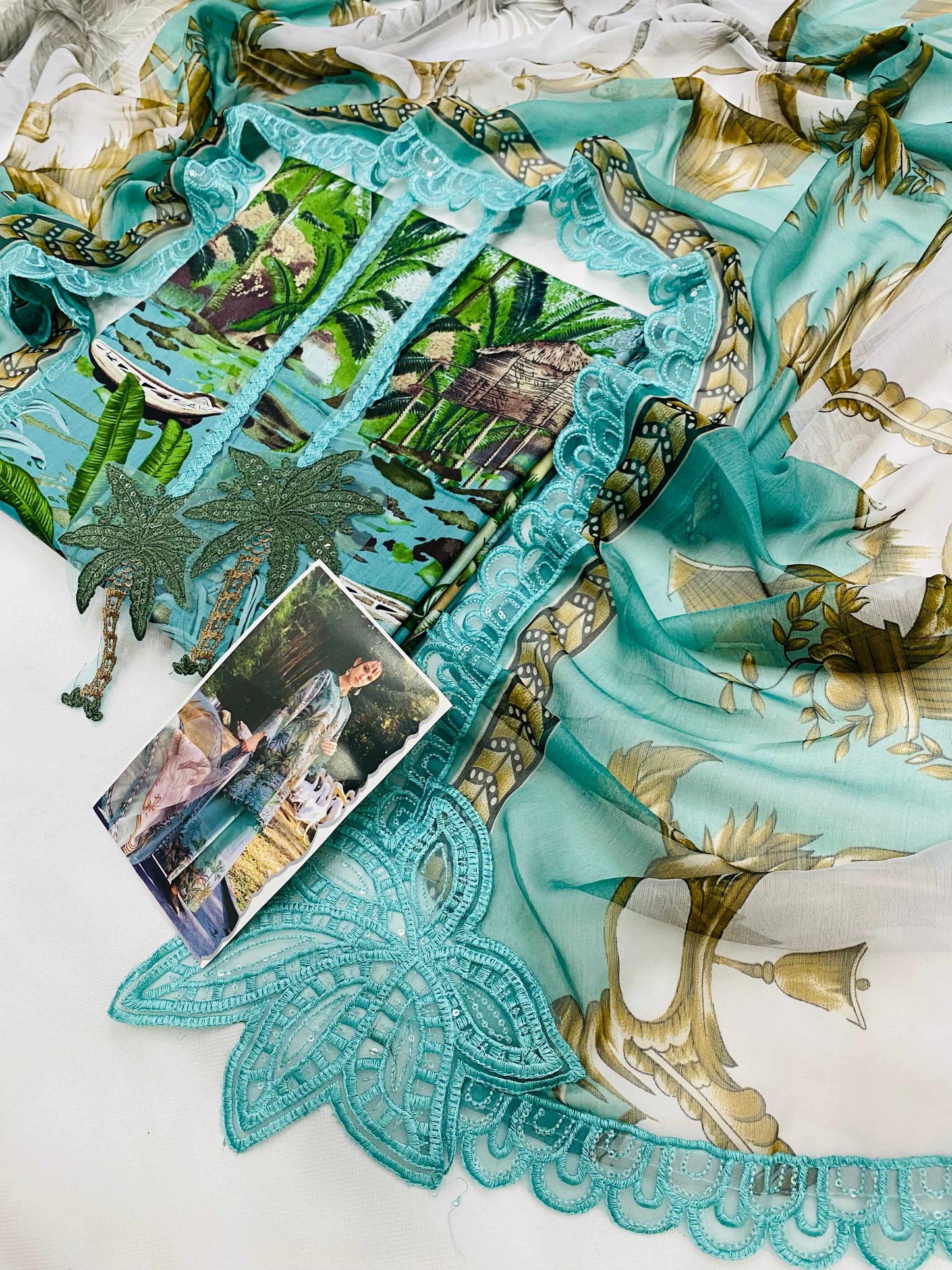 MB BEACH PRINT LUXURY LAWN