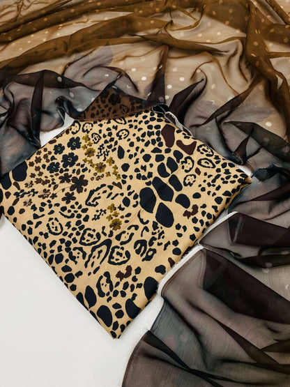 SWISS LAWN JAGUAR PRINT