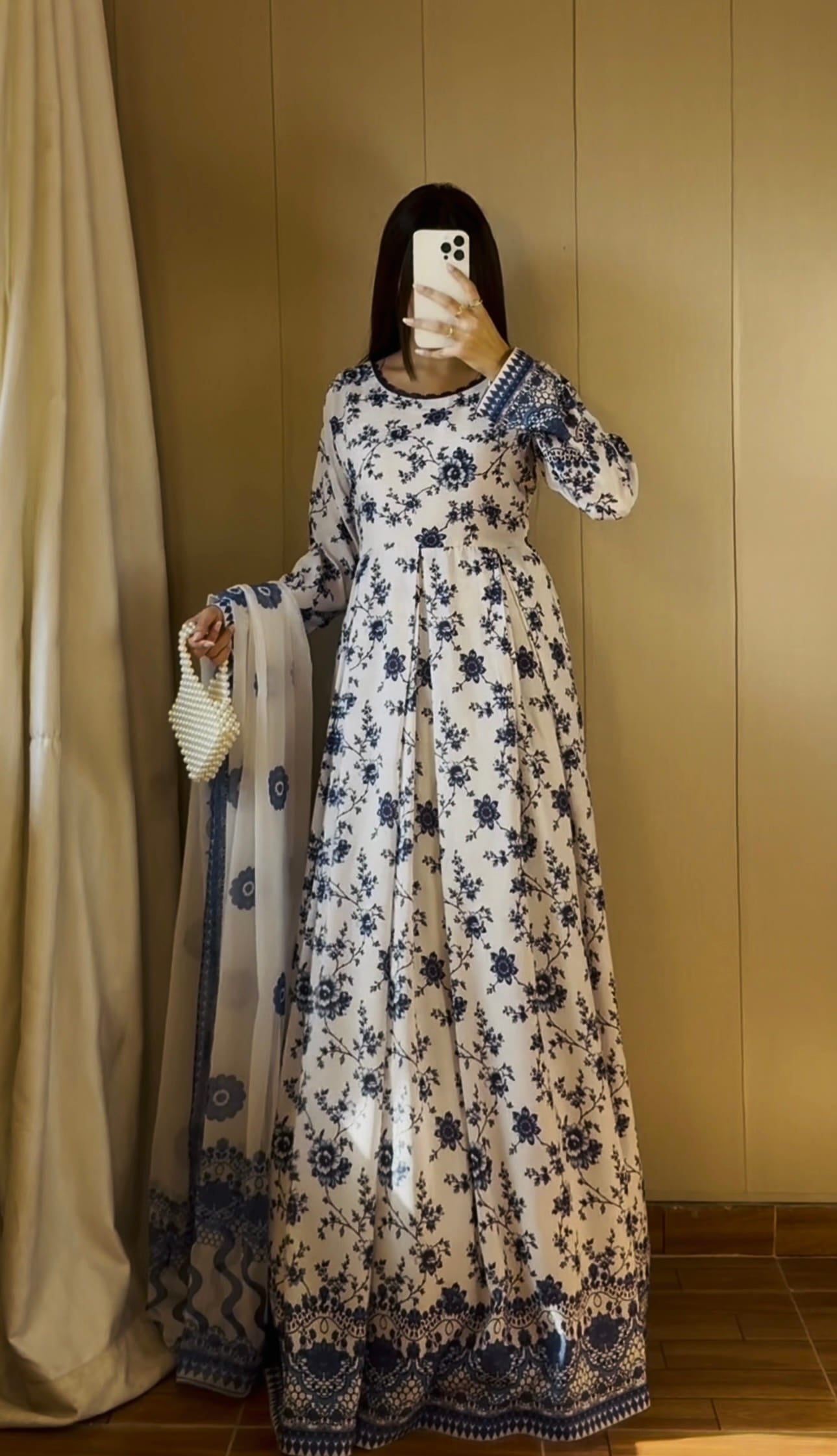 FAIZA SAQLAIN SWISS LAWN MAKSI (UNSTITCHED)