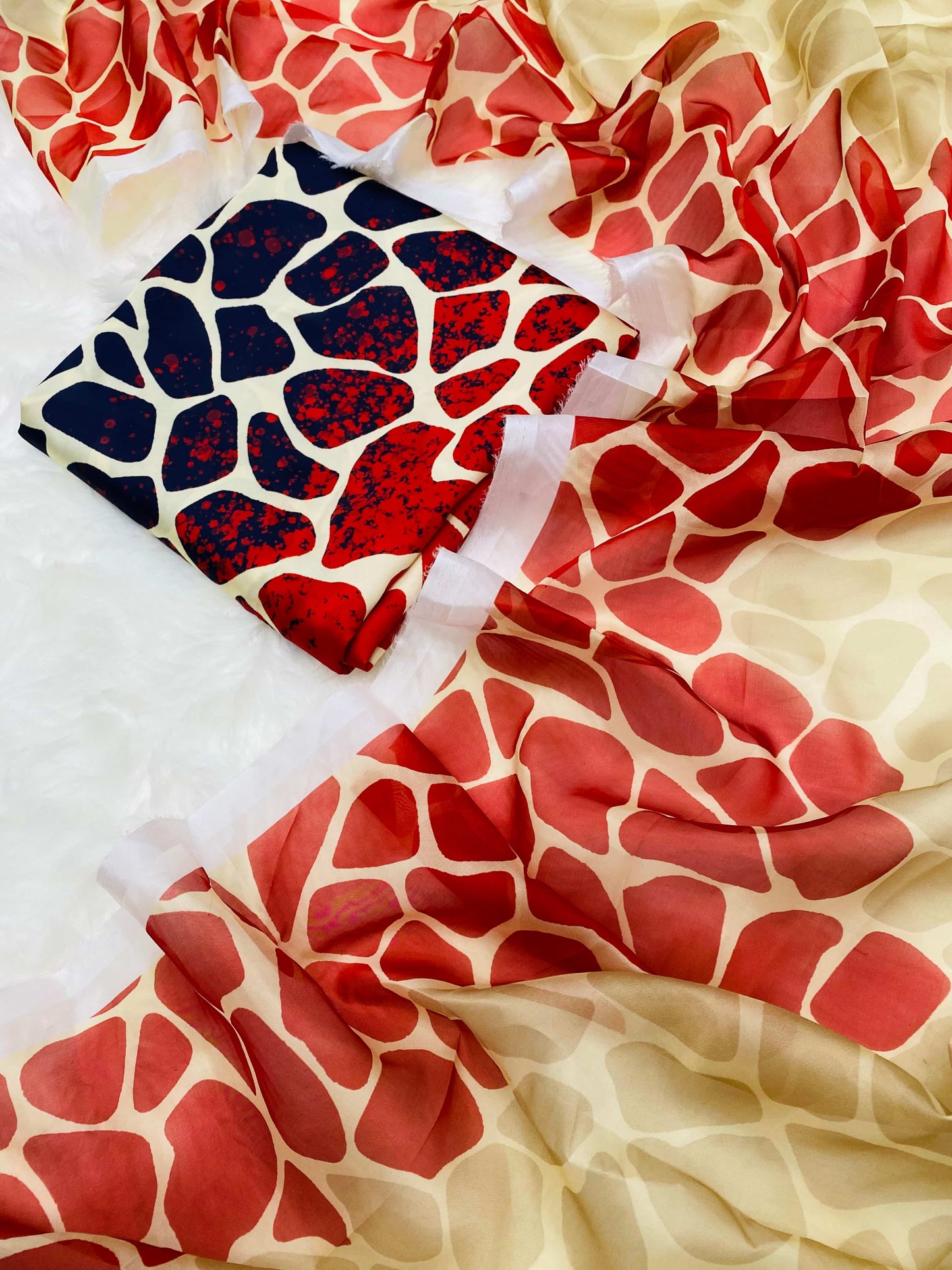 CHINA SILK STONE PRINT