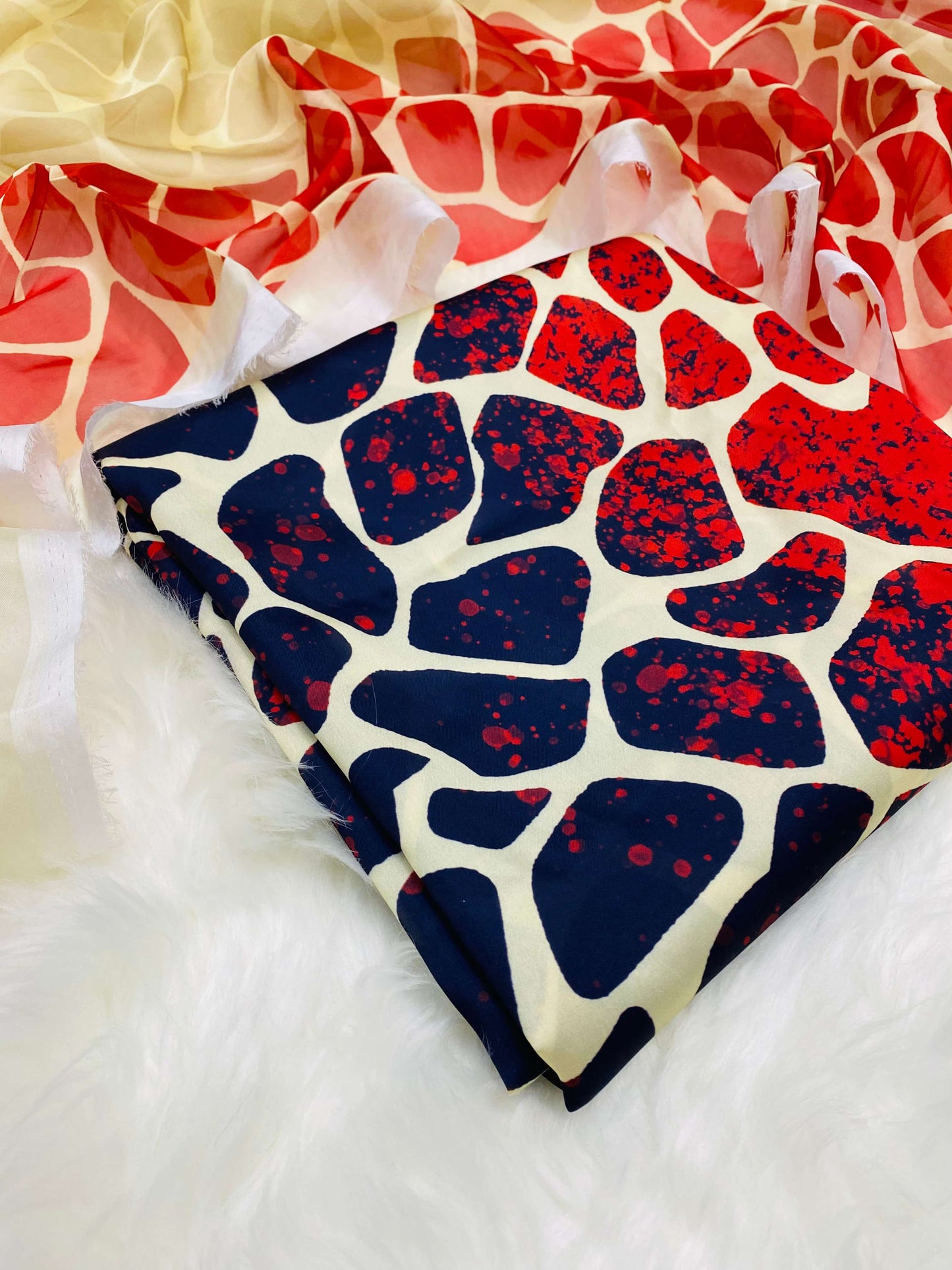 CHINA SILK STONE PRINT