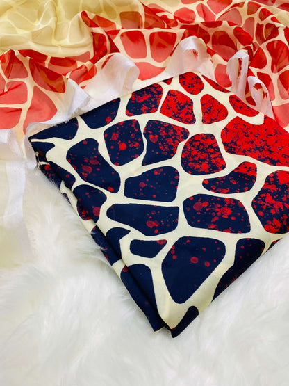 CHINA SILK STONE PRINT