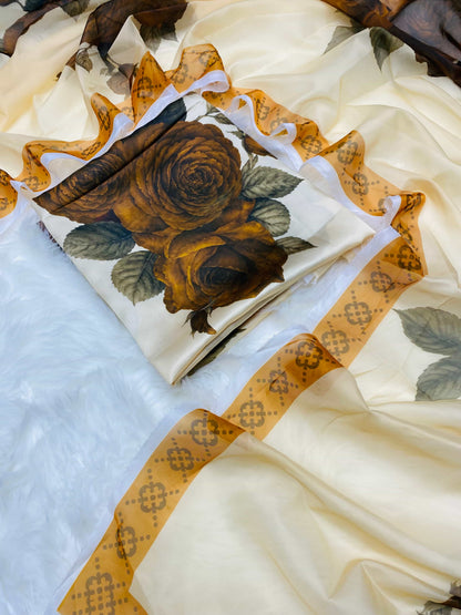 CHINA SILK SKIN MUSTARD GULAB