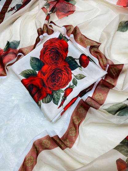 CHINA SILK SKIN RED GULAB