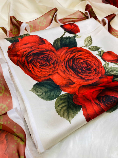 CHINA SILK SKIN RED GULAB