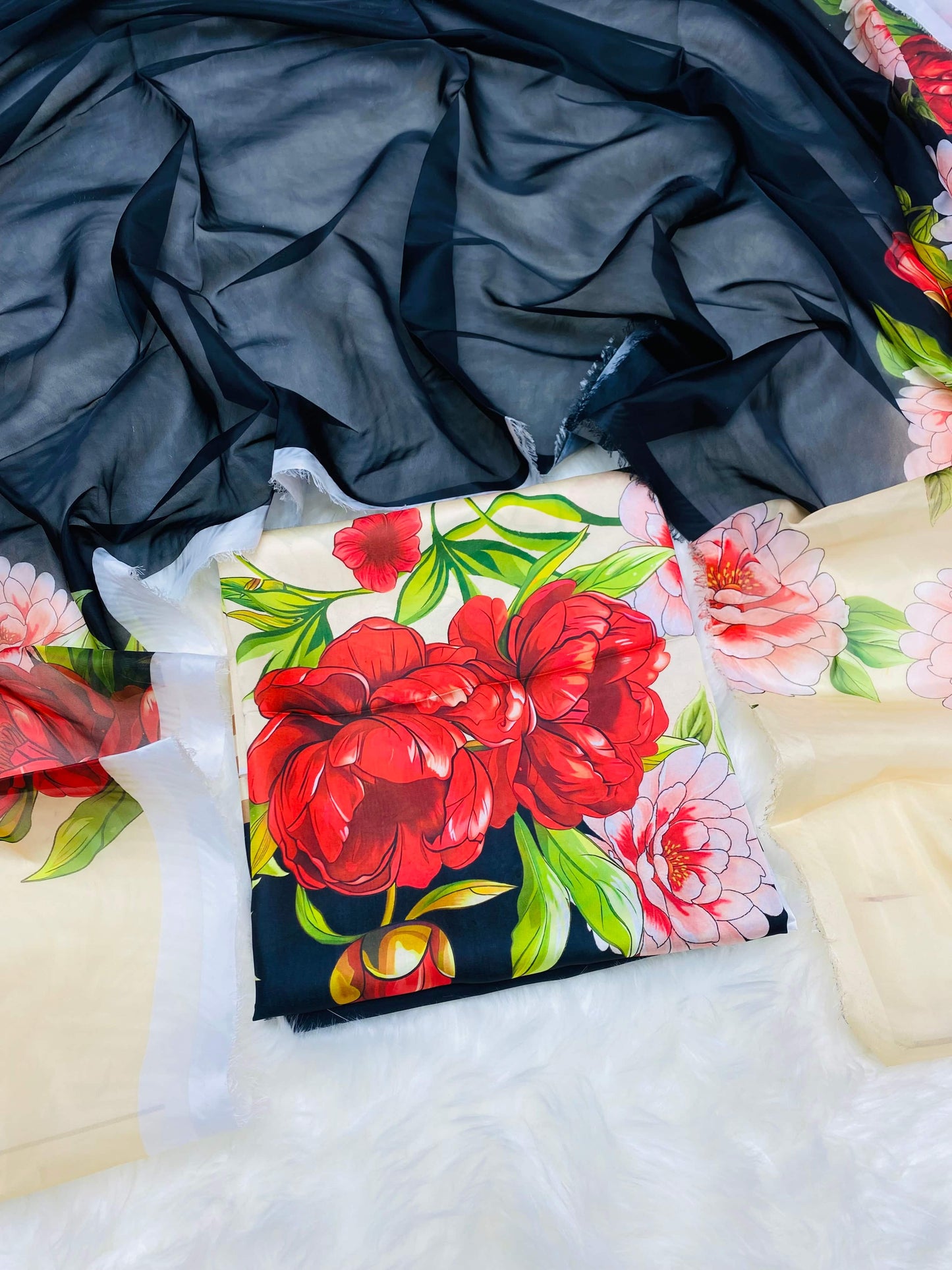 CHINA SILK JET BLACK SKIN