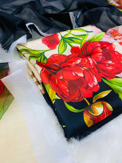 CHINA SILK JET BLACK SKIN