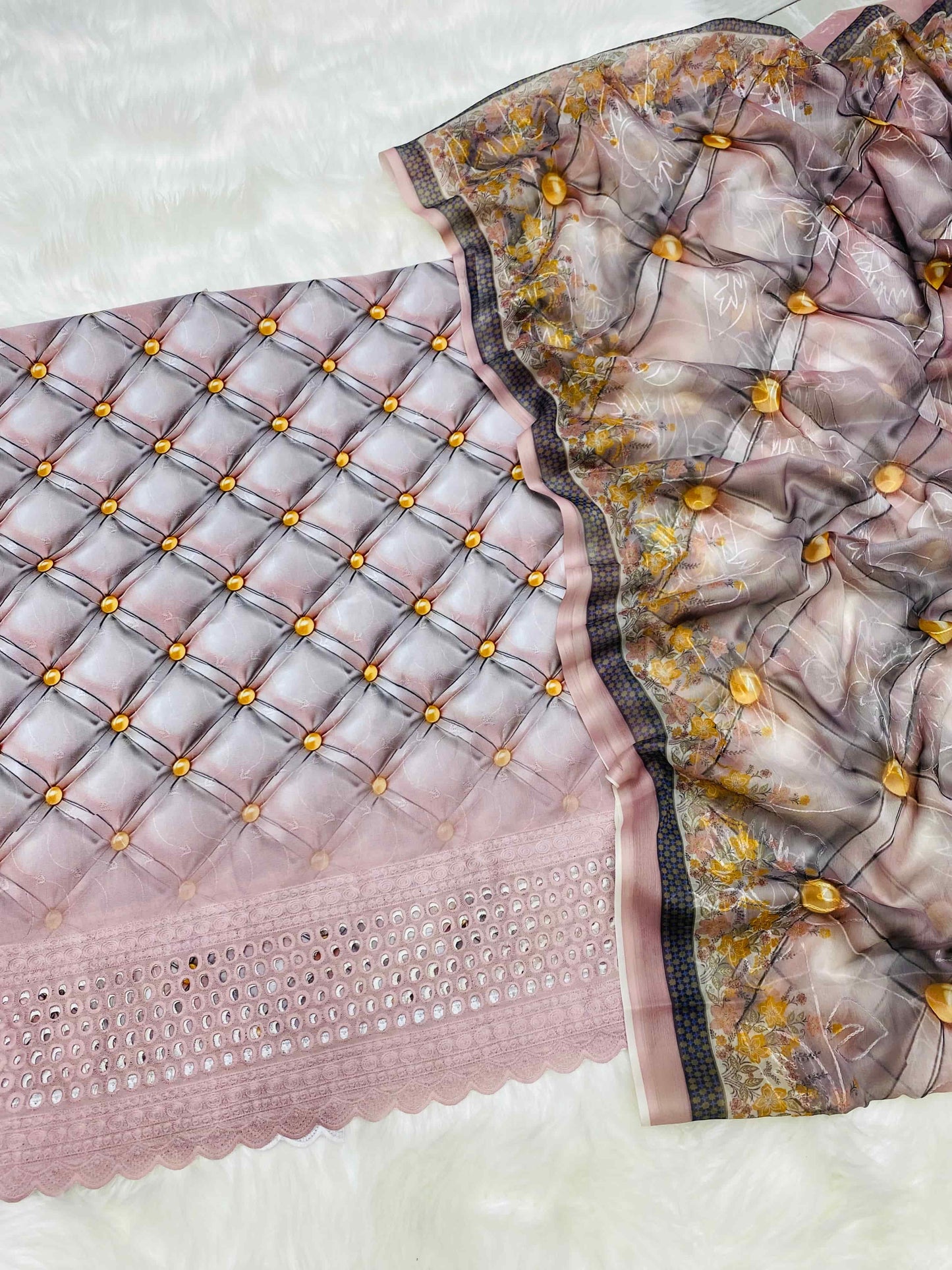 BANA DORA PINKISH CHCIKEN KARI LAWN