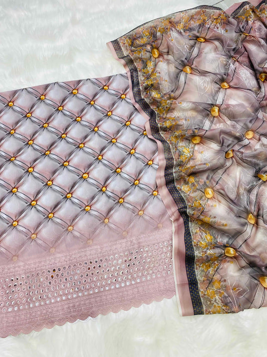 BANA DORA PINKISH CHCIKEN KARI LAWN