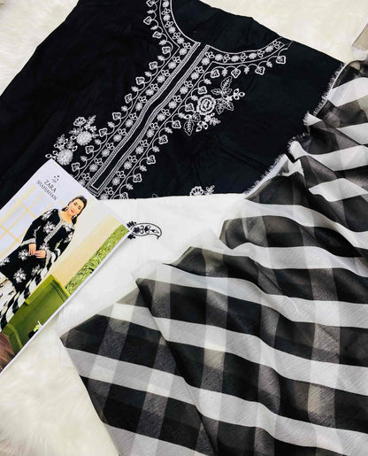 ZARA SHAHJAHAN BAREEZE BLACK