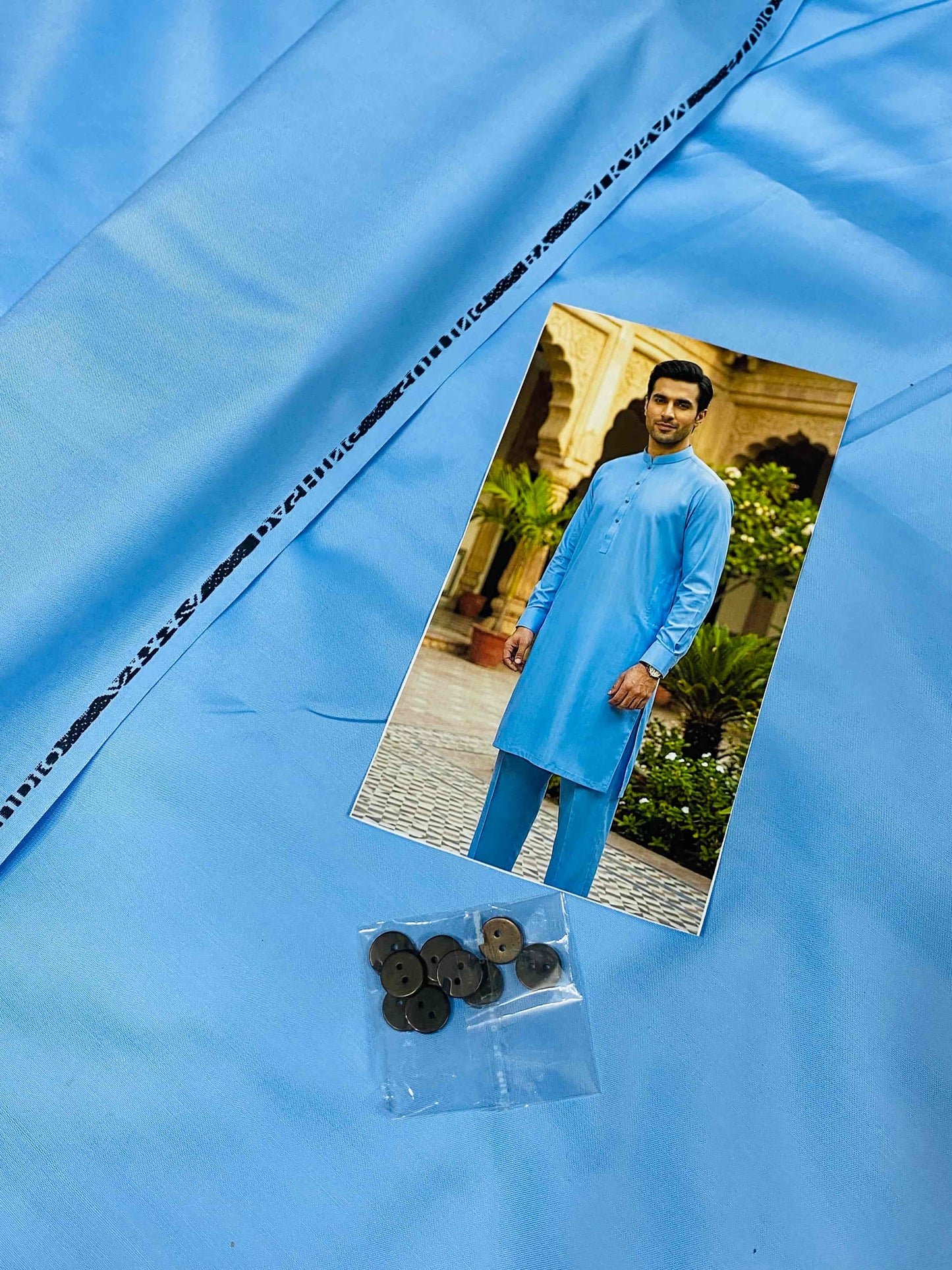 PREMIUM WASH N WEAR SKY BLUE BOSKI
