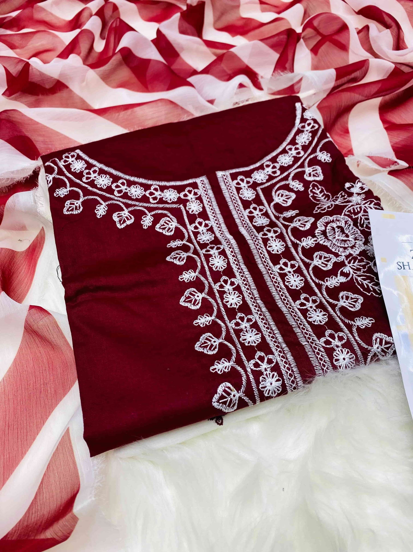SUPER BAREEZE COTTON MAHROON