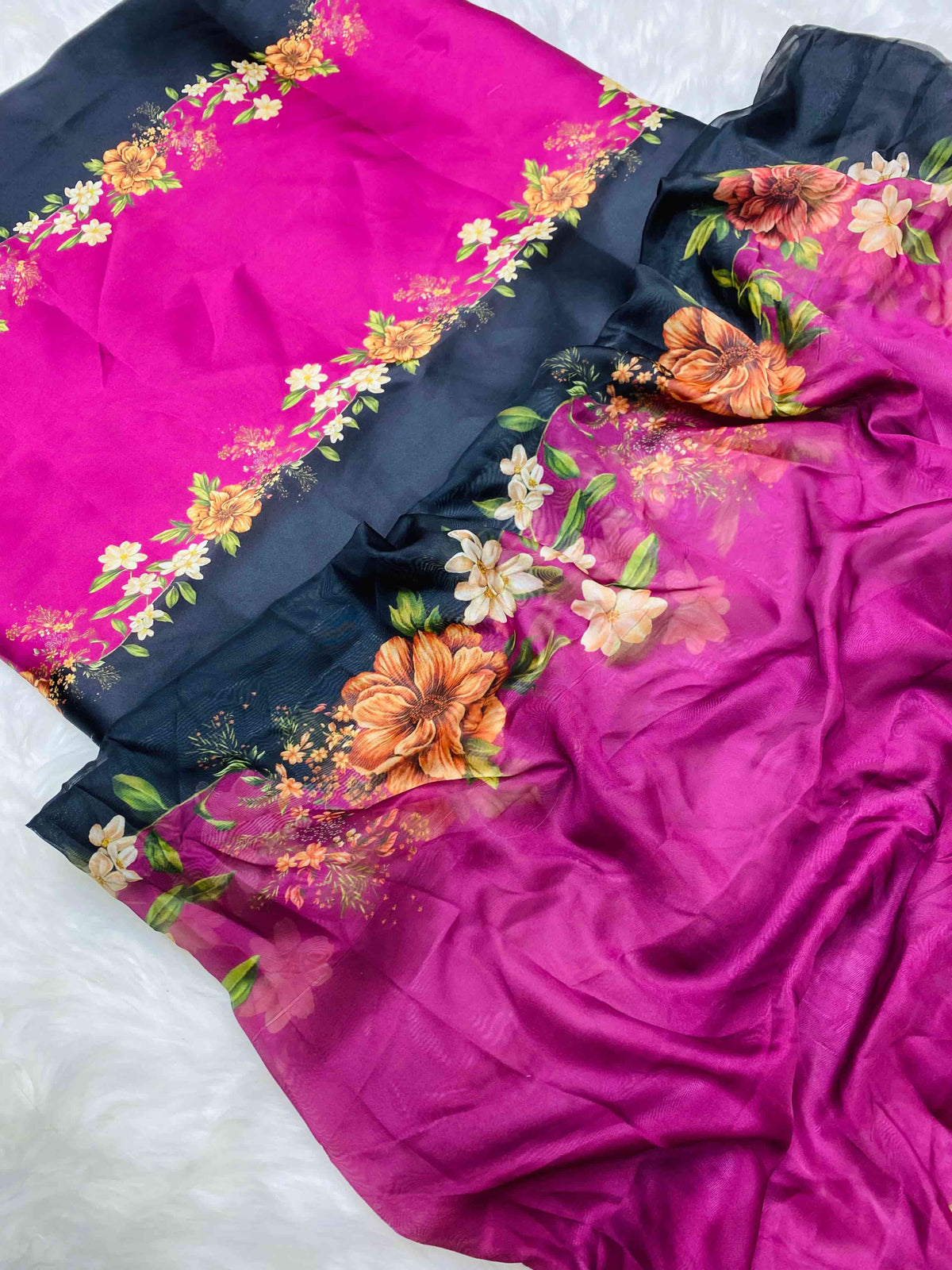 CHINA SILK MARGINDA BLACK