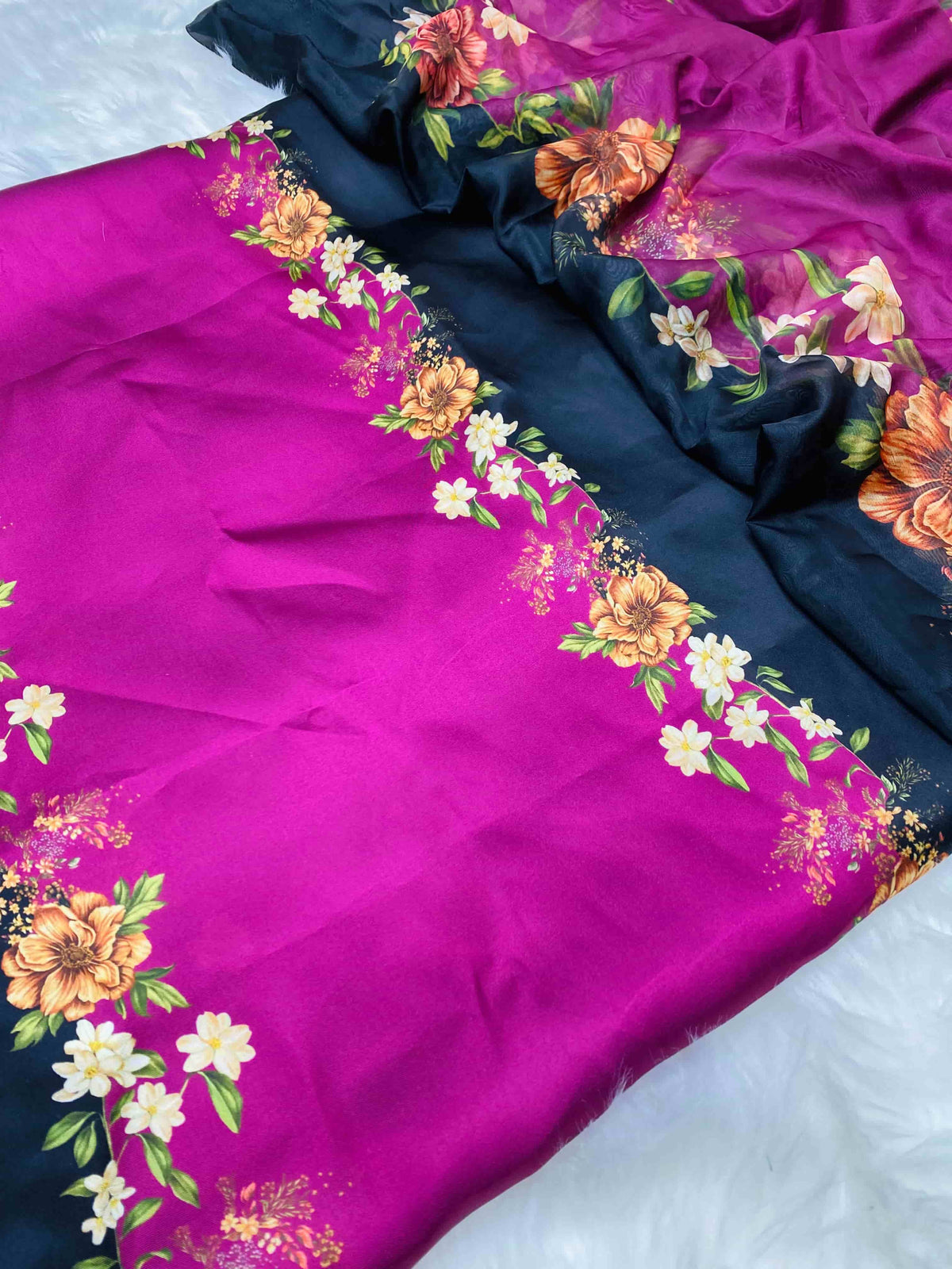CHINA SILK MARGINDA BLACK