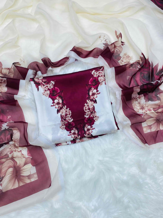 AL CHINA SILK MAHROON