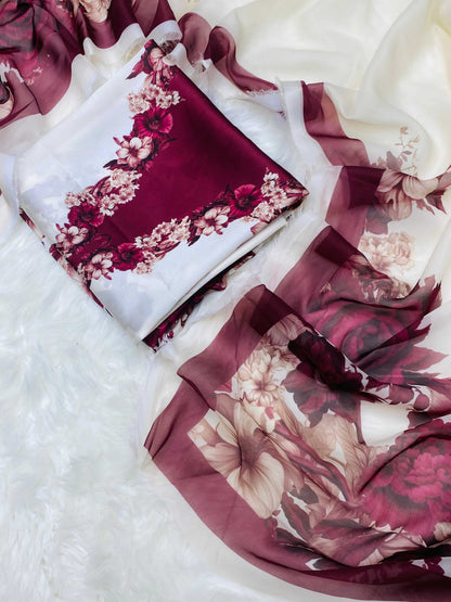AL CHINA SILK MAHROON