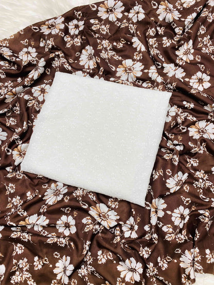 CO-ORD SET SWISS CHICKEN WITH BROWN TROUSER