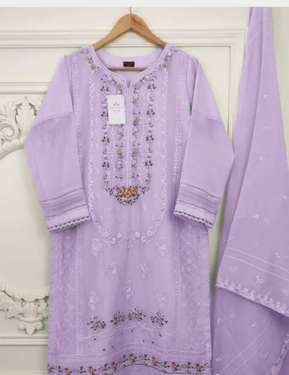 AGHA NOOR LILAC - SR FABRICS
