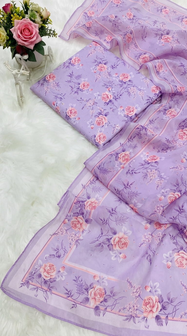 MB LILAC BUTTER PURE LAWN PRINTED