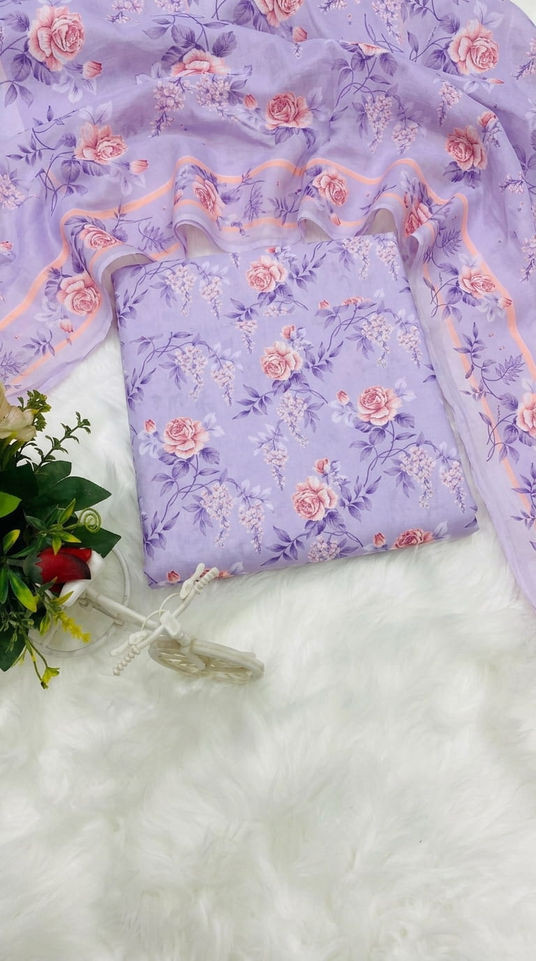 MB LILAC BUTTER PURE LAWN PRINTED