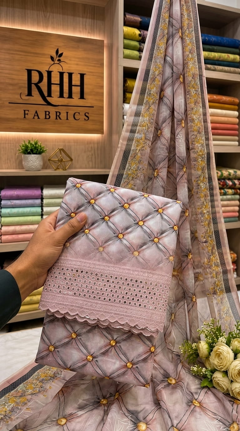 BANA DORA PINKISH CHCIKEN KARI LAWN