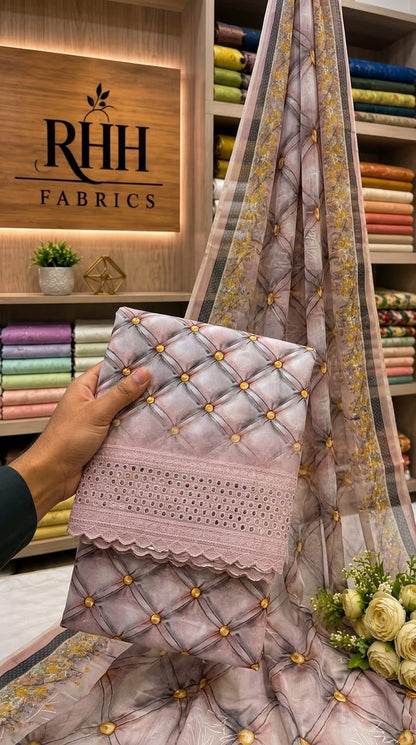 BANA DORA PINKISH CHCIKEN KARI LAWN